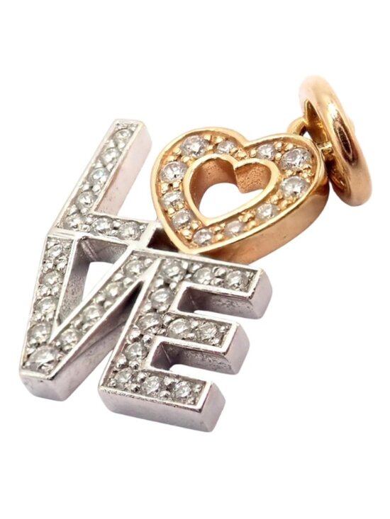 Tiffany & Co. Jewelry - Tiffany & Co. 18k Yellow + White Gold LOVE Philadelphia Diamond Pendant Charm